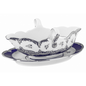 B-FORM 비폼 플라워 플래티넘 그레이비 보트