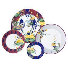 MEISSEN COLLAGE MYSTIC GARDEN PLATE SET 4PCS.