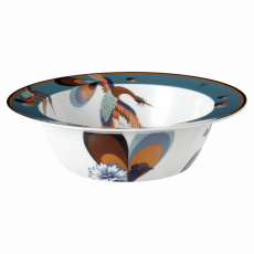 MEISSEN COLLAGE LOVE BIRDS BOWL, LARGE