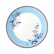 MEISSEN COLLAGE BLOOMY FEATHERS DINNER PLATE