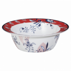 MEISSEN COLLAGE BLOOMY FEATHERS BOWL, MEDIUM