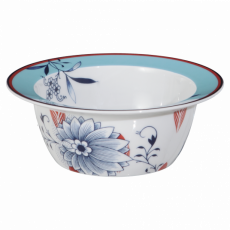 MEISSEN COLLAGE BLOOMY FEATHERS BOWL, SMALL