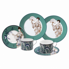 MEISSEN COLLAGE NOBLE CHINESE COFFEE-SET, 4 PCS