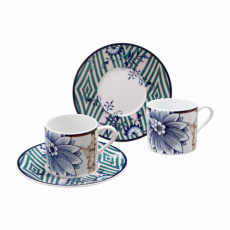 MEISSEN COLLAGE NOBLE CHINESE ESPRESSO CUP SET