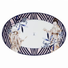 MEISSEN COLLAGE NOBLE CHINESE PLATTER, SMALL