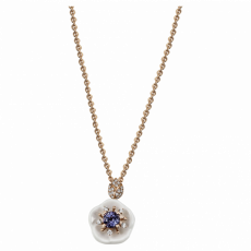 1739 ROYAL BLOSSOM NECKLACE TANZANITE BLUE