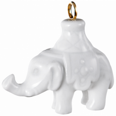 ANIMAL PENDANT ELEPHANT WHITE