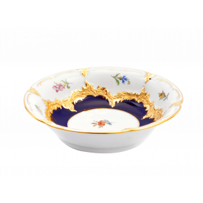 [B&X B form,royal blue/gold] Dessert bowl