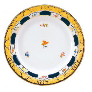 [Royal B&X X form,royal blue/gold] Dinner plate