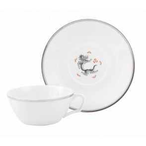 MEISSEN® COSMOPOLITAN MING DRAGON TEA CUP WITH SAUCER