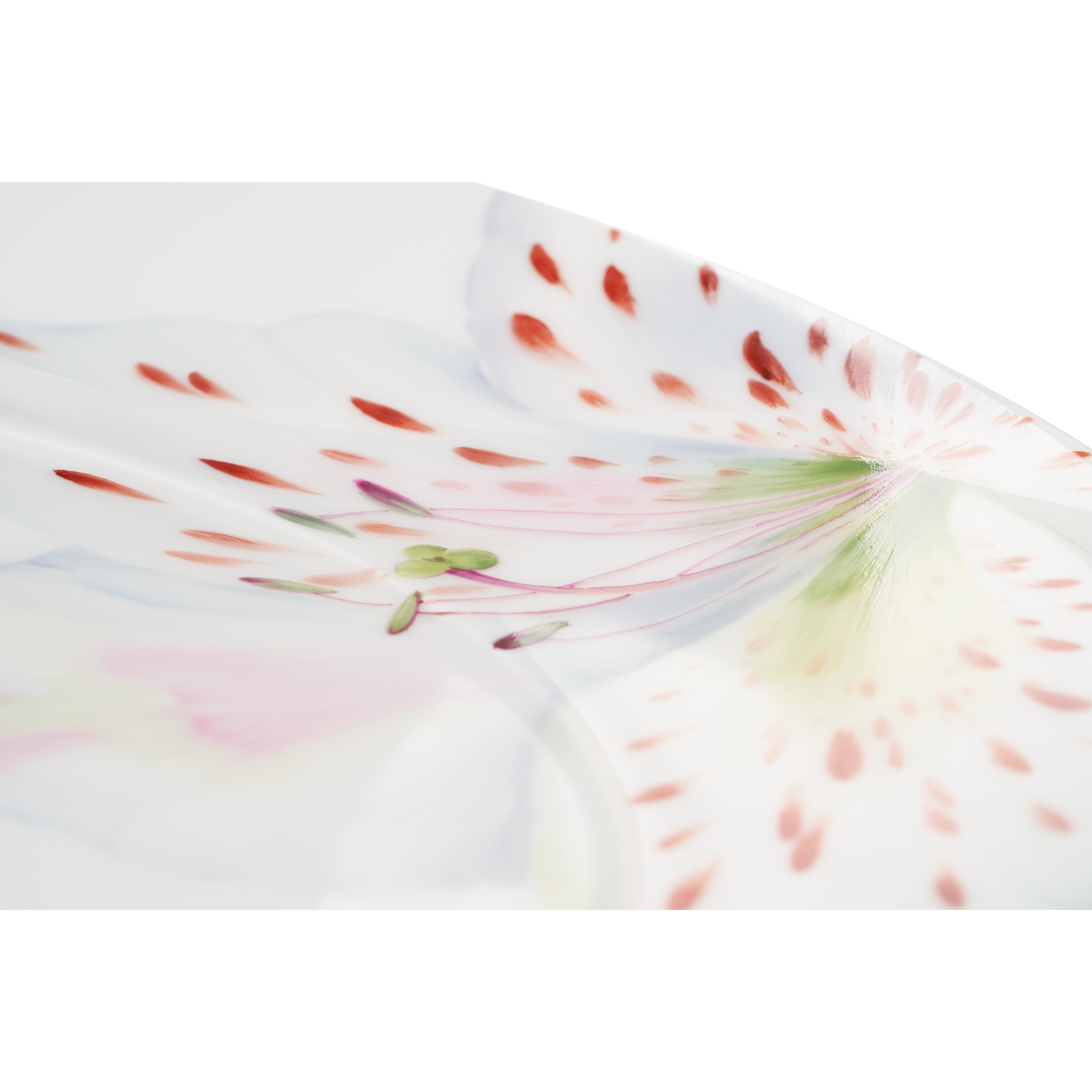 MEISSEN® COSMOPOLITAN GIANT BLOOM DINNER PLATE, TIGERLILY