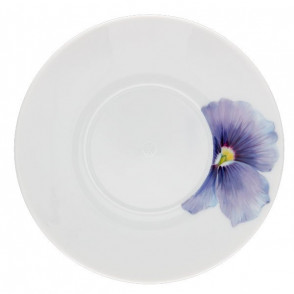 MEISSEN® COSMOPOLITAN GIANT BLOOM COFFEE SAUCER, PANSY