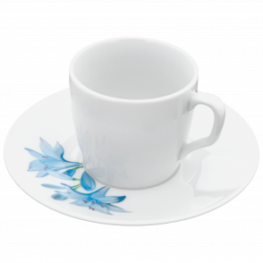 MEISSEN® COSMOPOLITAN GIANT BLOOM ESPRESSO CUP & SAUCER, AFRICAN LILY