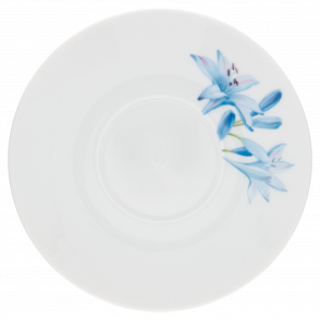 MEISSEN® COSMOPOLITAN GIANT BLOOM TEA SAUCER, AFRICAN LILY