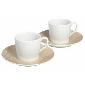 MEISSEN® COSMOPOLITAN MESH GOLD ESPRESSO SET