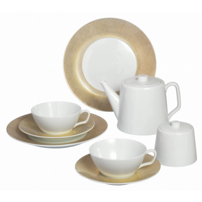 MEISSEN® COSMOPOLITAN MESH GOLD TEA SET