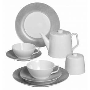 MEISSEN® COSMOPOLITAN MESH PLATINUM TEA SET