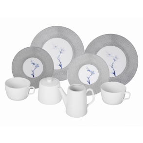 MEISSEN® COSMOPOLITAN BLUE ORCHID PLATINUM COFFEE SET