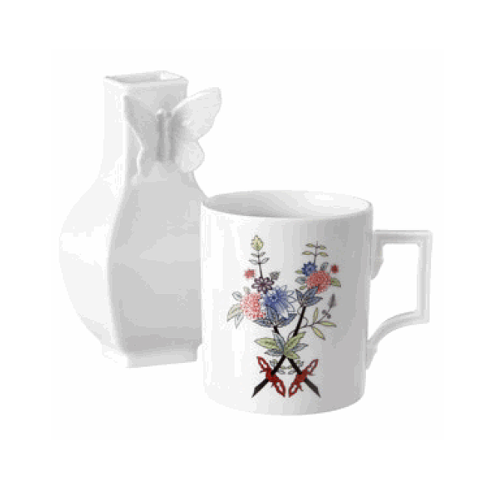 Home Office Set "Swords Fantasy", Vase "Butterfly Collection"