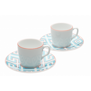 MEISSEN® COSMOPOLITAN ROYAL PALACE TURQUOISE ESPRESSO SET