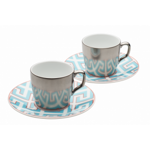 MEISSEN® COSMOPOLITAN ROYAL PALACE TURQUOISE ESPRESSO SET