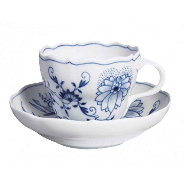 NEW CUTOUT ONION PATTERN ESPRESSO CUP WITH SAUCER