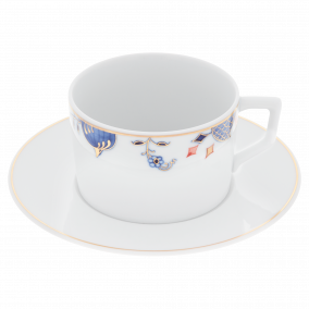 N°41 NOBLE BLUE COFFEE CUP & SAUCER