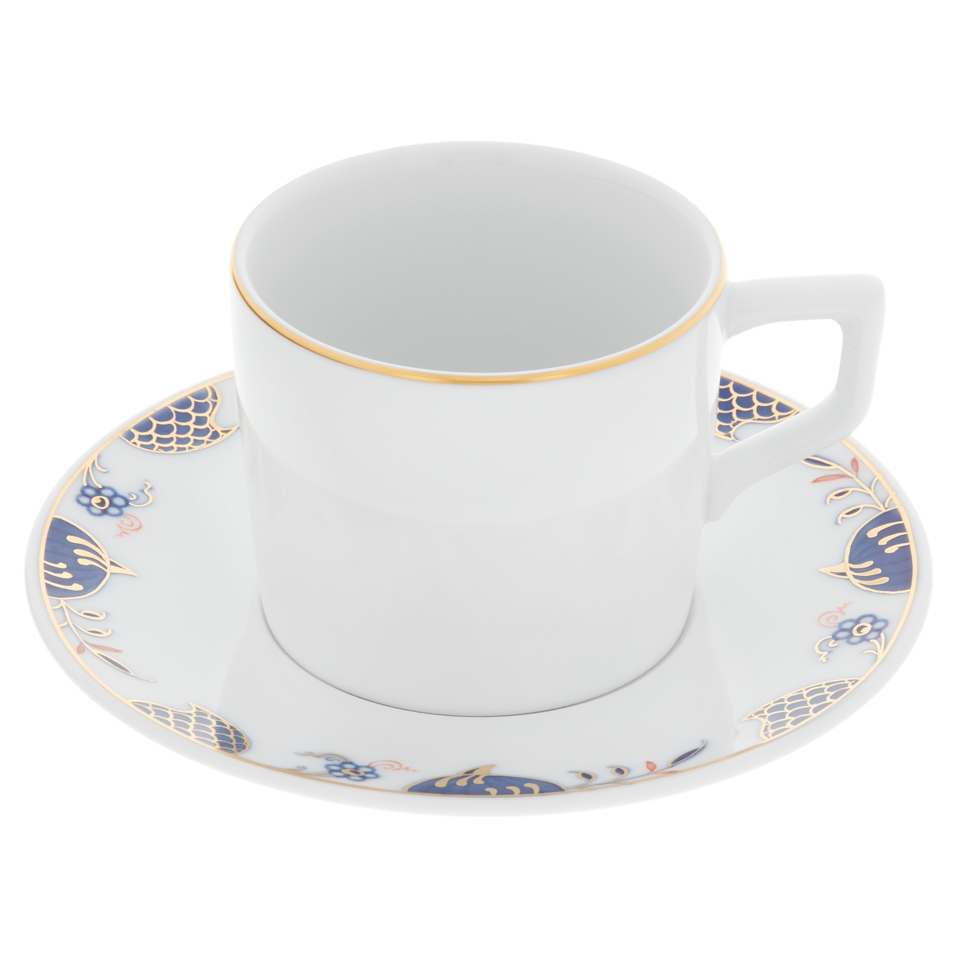 N°41 NOBLE BLUE ESPRESSO CUP & SAUCER