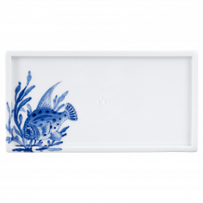 MEISSEN® COSMOPOLITAN BLUE TREASURES SUSHI PLATE FISH