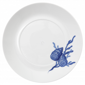 MEISSEN® COSMOPOLITAN BLUE TREASURES DINNER PLATE SEA SHELL