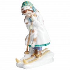 FIGURINES GIRL WITH SNOWSHOES (SKIS)