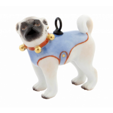 MEISSEN®-PUG BLANKET LIGHT BLUE