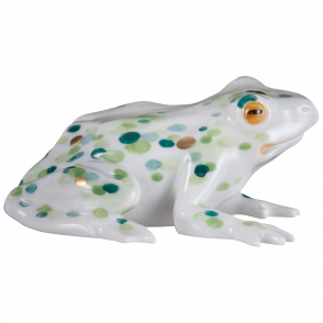 SINGLE FIGURINE FROG, DUCKWEEDS