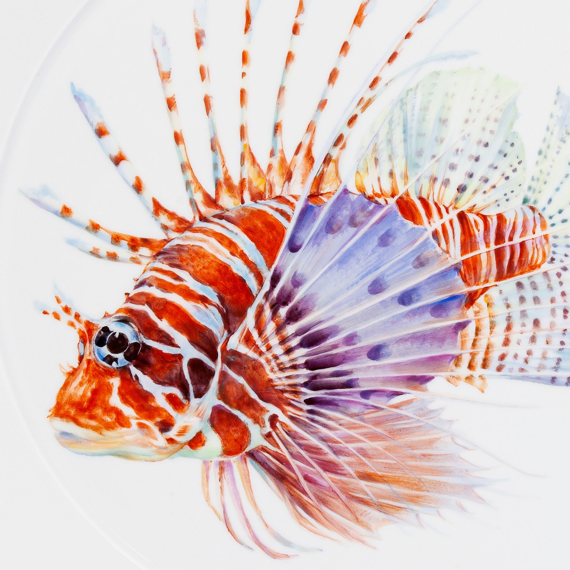 LIMITED EDITION 2021 WALL PLATE, RED LIONFISH