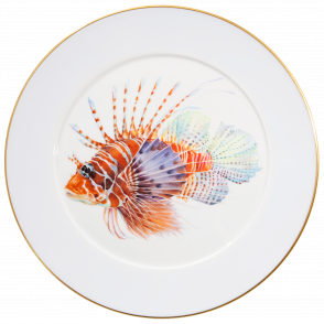 LIMITED EDITION 2021 WALL PLATE, RED LIONFISH