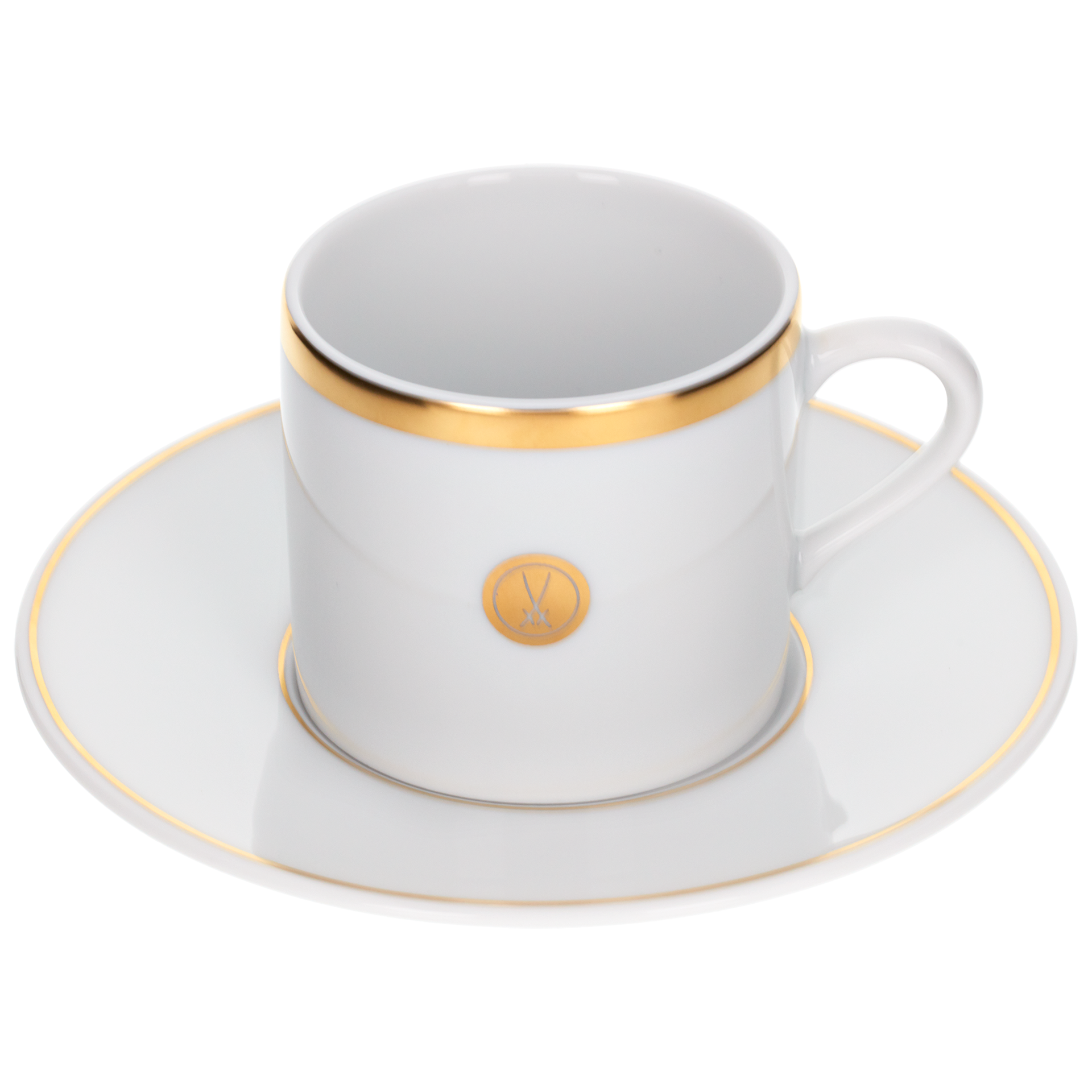 SWORDS LUXURY GOLD ESPRESSO CUP & SAUCER