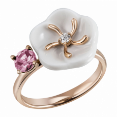 1739 ROYAL BLOSSOM RING TOURMALINE PINK, 60 MM
