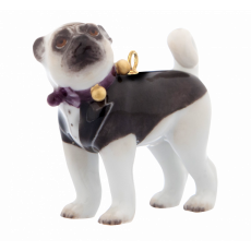 MEISSEN®-PUG PUG WITH TAILCOAT AND BOW TIE